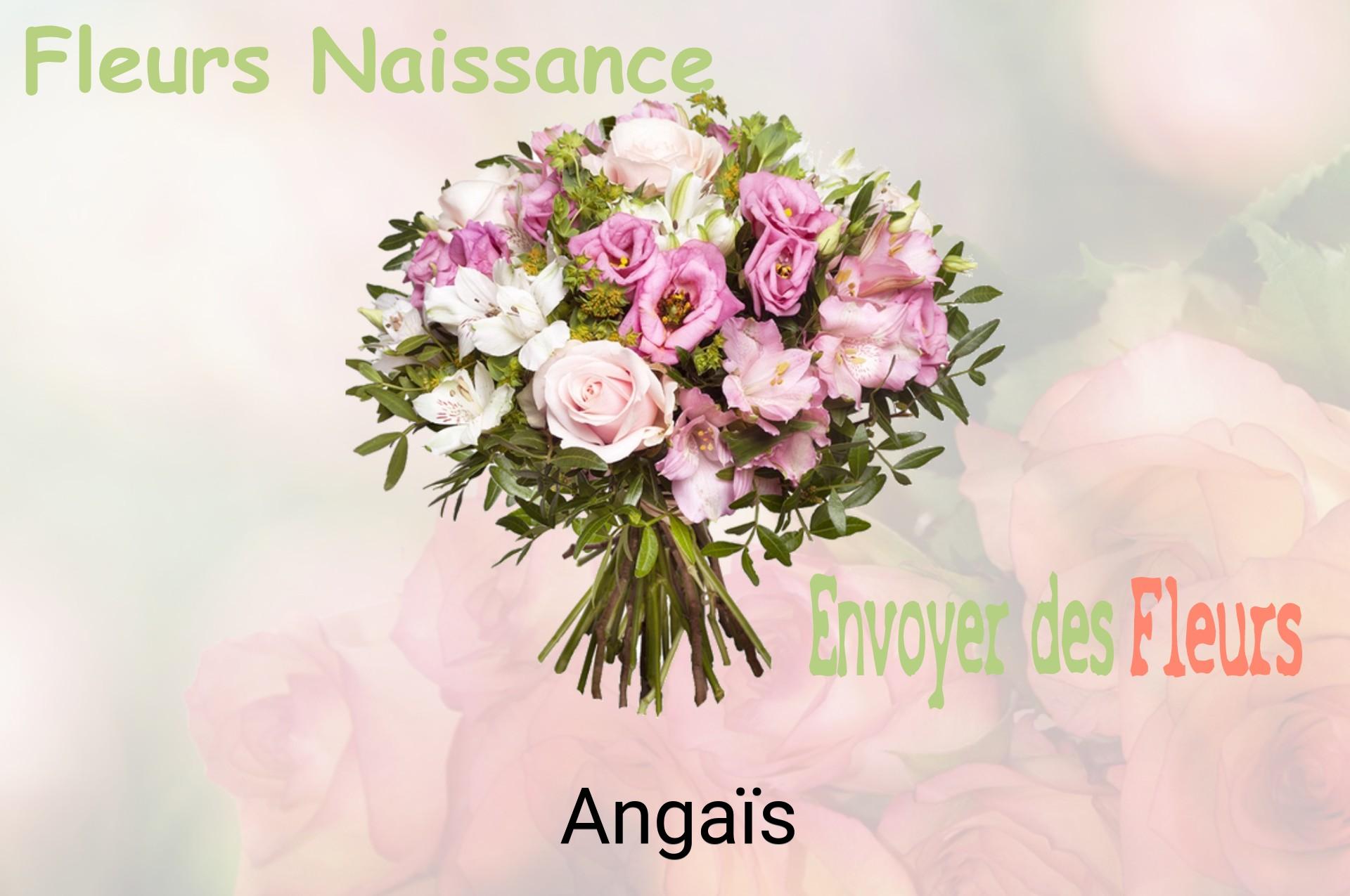 Bouquet de fleurs de naissance livré à Angaïs
